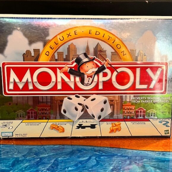 Deluxe Edition Monopoly Parker Bros Hasbro Game Sealed NIB